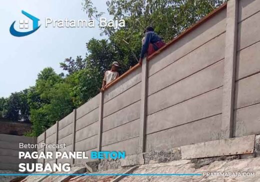 harga pagar panel beton Subang Terpasang