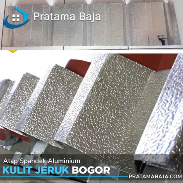 harga spandek aluminium kulit jeruk Bogor